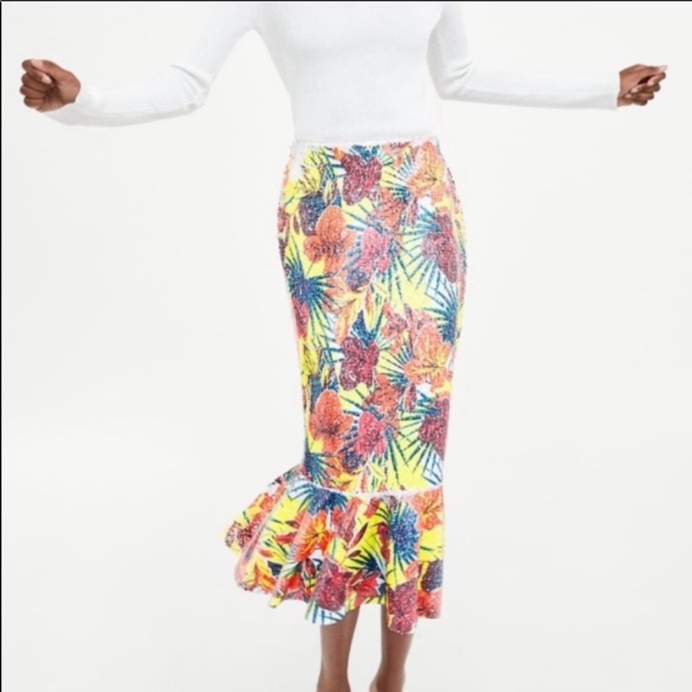 Zara Sequin Skirt